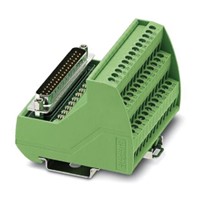 Phoenix Contact VIP-3/SC/D37SUB/F/LED Series Interface Relay Module, 37-Pin Female D-Sub, Screw Terminal , DIN Rail