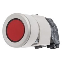 Illuminated Push Button Switch, IP65, Red, Panel Mount, Momentary for use with Eao 04 Series Contact Block -40C +55C