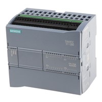 Siemens S7-1200 PLC CPU - 14 (Digital Input, 2 switch as Analogue Input) Inputs, 10 (Digital Output, Relay Output)