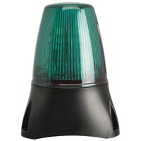 Moflash LEDD100 Green LED Beacon, 8  20 V ac/dc, Flashing, Surface Mount, Wall Mount