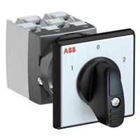 ABB, DPST 3 Position 60 Rotary Switch, 400 V, 25 A, Handle Actuator