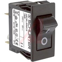Schurter Snap In Circuit Breaker Switch - 125/250V Voltage Rating, 5A Current Rating