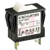 Schurter Snap In T45-2R 2 Pole Circuit Breaker Switch - 60 V dc, 240 V ac Voltage Rating, 15A Current Rating