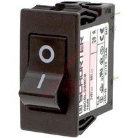 Schurter Snap In ABD Circuit Breaker Switch - 125/250V Voltage Rating, 20A Current Rating