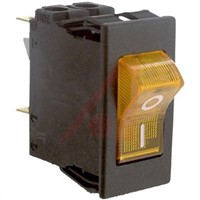 Schurter Snap In Circuit Breaker Switch - 220  240V Voltage Rating, 2A Current Rating