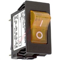Schurter Snap In Circuit Breaker Switch - 220  240V Voltage Rating, 15A Current Rating