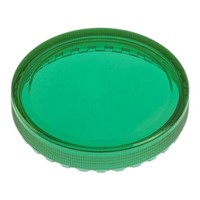 Green Round Flat Push Button Indicator Lens for use with 04 Series Push Button