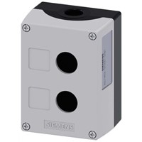 Siemens Grey Metal SIRIUS ACT Push Button Enclosure - 2 Hole 22mm Diameter