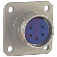 Amphenol, 5 contacts Panel Mount Miniature Socket Solder