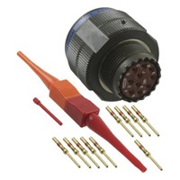 Amphenol, D38999 10 Way Free Hanging MIL Spec Circular Connector Plug, Pin Contacts,Shell Size 13, Quick Coupling