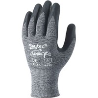 Skytec Glass Fibre, Nylon Nitrile-Coated Gloves, Size 8, Black, Cut Resistant