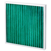 Camfil AeroPleat Green Pleated Panel Filter, Cotton, Synthetic Fibre Media, G4 Grade, 592 x 592 x 48mm, Media Area 1.2m2