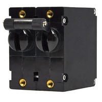 Carling Technologies Panel Mount B 2 Pole Thermal Magnetic Circuit Breaker -, 15A Current Rating