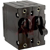 Carling Technologies Panel Mount B 2 Pole Thermal Magnetic Circuit Breaker -, 10A Current Rating