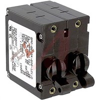 Carling Technologies Panel Mount B 2 Pole Thermal Magnetic Circuit Breaker -, 20A Current Rating