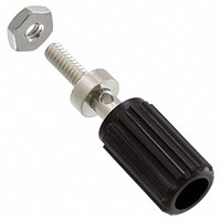 Cinch Connectors 15A, Black Binding Post With Brass Contacts and Nickel Plated