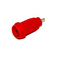 Mueller Electric Red Female Banana Plug - Press Fit, Solder, 1kV