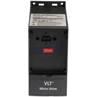 Danfoss Inverter Drive, 1-Phase In, 0  200 (VVC+ Mode) Hz, 0  400 (U/f Mode) Hz Out 0.37 kW, 230 V, 2.2