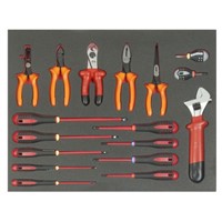 Bahco 17 Piece Maintenance Tool Kit with Foam Inlay, VDE Approved