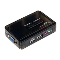 Startech 2 Port USB VGA KVM Switch - 3.5 mm Stereo