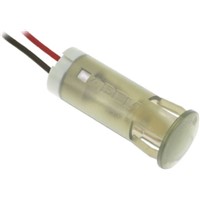 Apem Green, Red, Yellow Indicator LED wires, Lead Wires Termination, 12 V dc, 10mm Mounting Hole Size