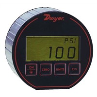 DWYER INSTRUMENTS Bottom Entry Digital Pressure Gauge, DPG-108