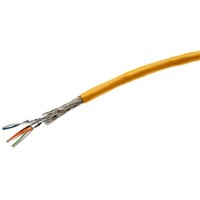 HARTING Shielded Cat6a Cable 50m, Flame Retardant, Yellow