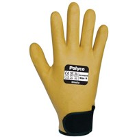 BM Polyco Imola Nylon Nitrile-Coated Gloves, Size 9, Yellow, Heat Resistant