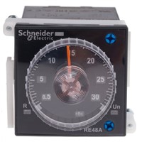 Schneider Electric DPDT Power On Delay Time Delay Relay, 0.02 s  300 h, 2 Contacts, 24  240 V ac/dc