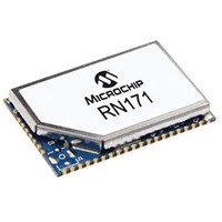 Microchip RN171-I/RM475 3.3V WiFi Module ASCII, GPIO, ISP, SPI, UART