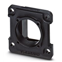 Phoenix Contact VS-08-A-RJ45/MOD-1-IP67-BKSeries, RJ45 Panel Mounting Frame for use with Modular Socket Insert, Square