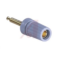 Superior Electric 15A, Blue Binding Post With Brass Contacts and Gold Plated - 9.52mm Hole Diameter