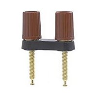 Superior Electric 15A, Red Binding Post With Brass Contacts and Gold Plated - 9.52mm Hole Diameter