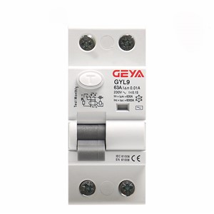 ECVV GYL9 Residual Current Circuit Breaker GYL92P-40A-100mA GEYA ELCB RCCB 2P