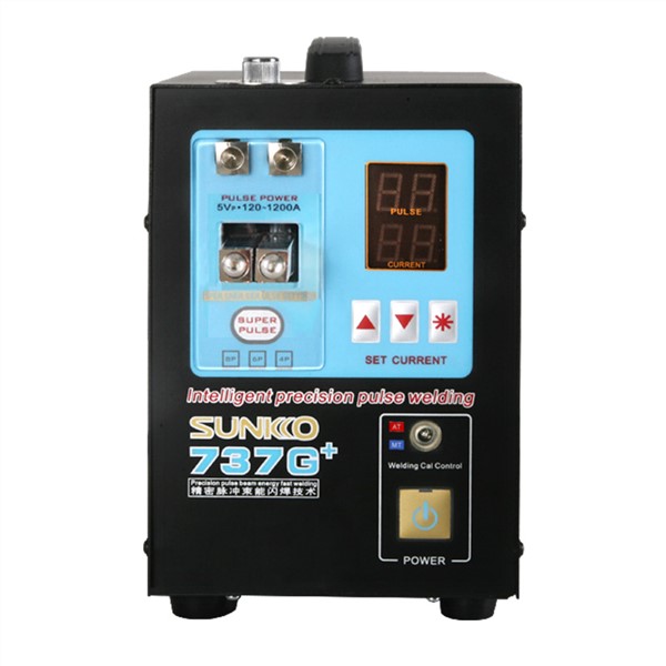 SUNKKO 737G + 18650 Battery Welding Machine 110 / 220V with Spot Welding Pen Testing and Charging Function