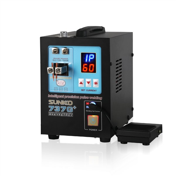 SUNKKO 737G + 18650 Battery Welding Machine 110 / 220V with Spot Welding Pen Testing and Charging Function