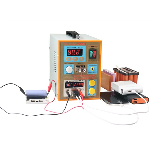 SUNKKO S788H-USB Spot Welding + Wire-controlled Foot pedal Switch Spot Welding + Single-cell Battery Charging, Testing + Charging Treasure (USB) Battery