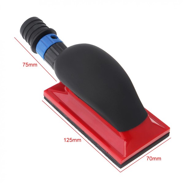 AT-008 Vacuum Cleaner Square Velcro Grinding Disc Hand Grinder Red Dust-Free Sanding Grinding Sponge Block