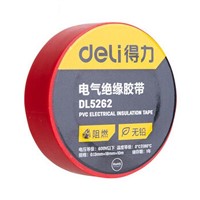 Deli Electrical Insulation Tape (Red), 0.13mm*18mm*10m, DL5262