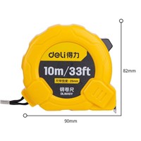 Deli Metric steel tape measure, 10m/33ftx25mm, DL9010Y