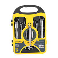 Deli Ratchet wrench set of 7 pieces, 8-19mm, DL4207
