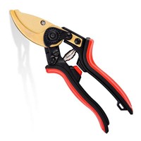 Deli Three-opening pruning Shears (Red and black series), 8.5 SK5 blade Aluminum alloy adhesive handle three openings, DL580223