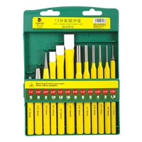 Deli 12-piece Steel Punch Chisel, 1.5-16mm, DL63312