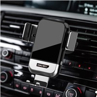 Deli Vehicle-mounted Mobile Phone Holder with Wireless Charging, Induction + wireless charging, DL8069