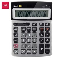 Deli E39265
Calculator Desktop 16-digit Metal Calculator 112-check Calculator