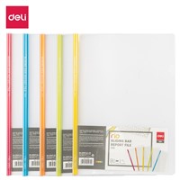 Deli E5530 Expanding File Sliding Bar Report File 4 Colors