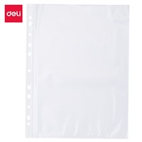 Deli E5712 Sheet Protector 11-hole Sheet Protector A4 0.035mm