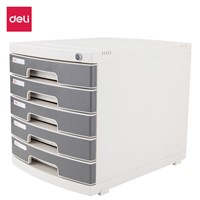 Deli E8855 File Cabinet Plastic 5-Drawer File Cabinet