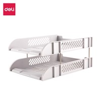 Deli E9216 File Tray HIPS 2 Layers File Tray