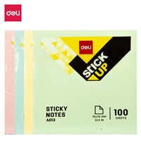 Deli EA01303 Sticky Notes Strong Adhesive Notes 7676mm